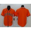 Men's Houston Astros Orange Cool Base Stitched MLB Jersey