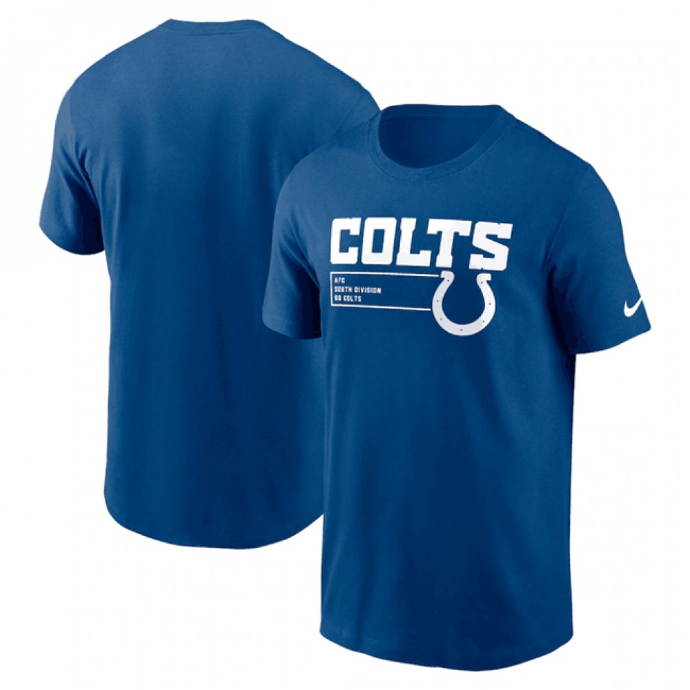 Men's Indianapolis Colts Blue Division Essential T-Shirt 1