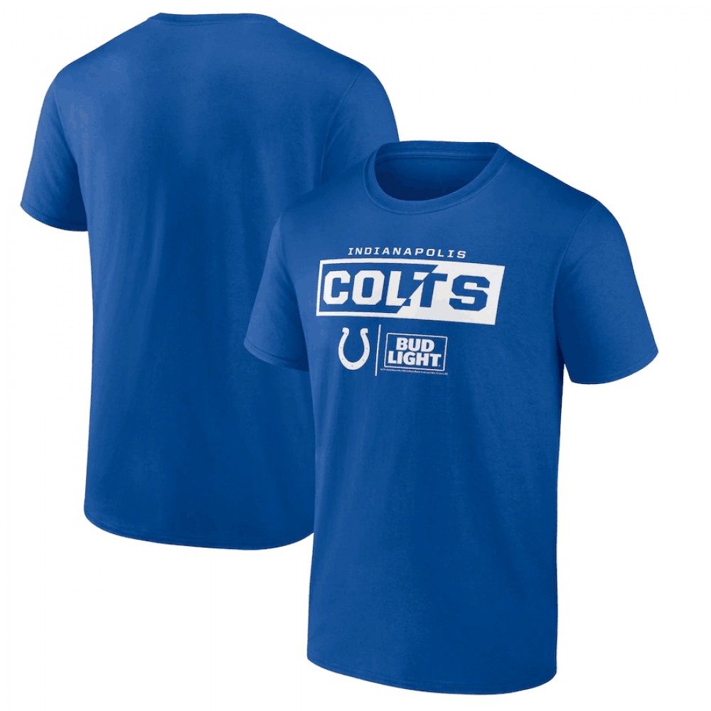 Men's Indianapolis Colts Blue x Bud Light T-Shirt 1