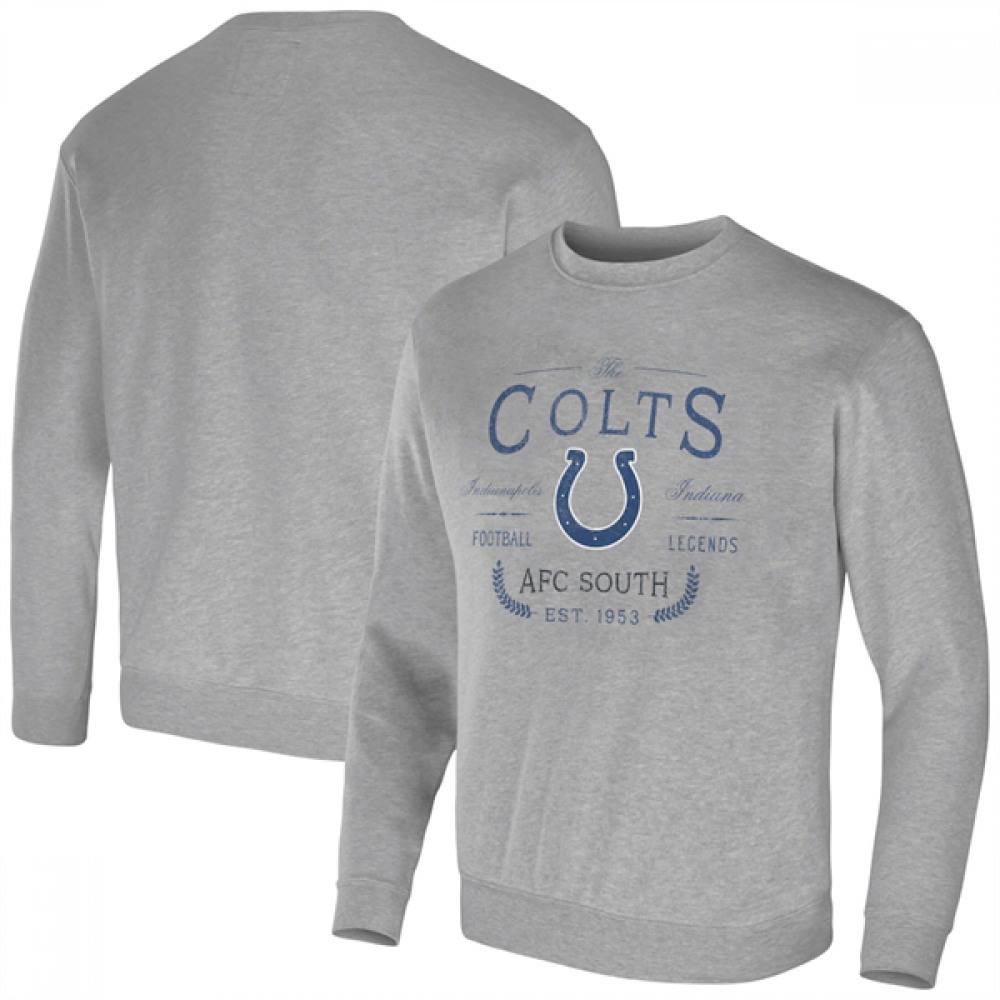Men's Indianapolis Colts Gray Darius Rucker Collection Pullover Sweatshirt 1