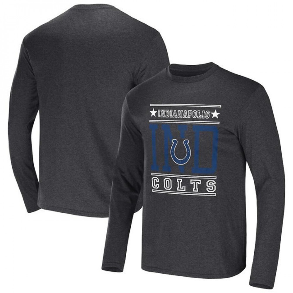 Men's Indianapolis Colts Heathered Charcoal x Darius Rucker Collection Long Sleeve T-Shirt 1