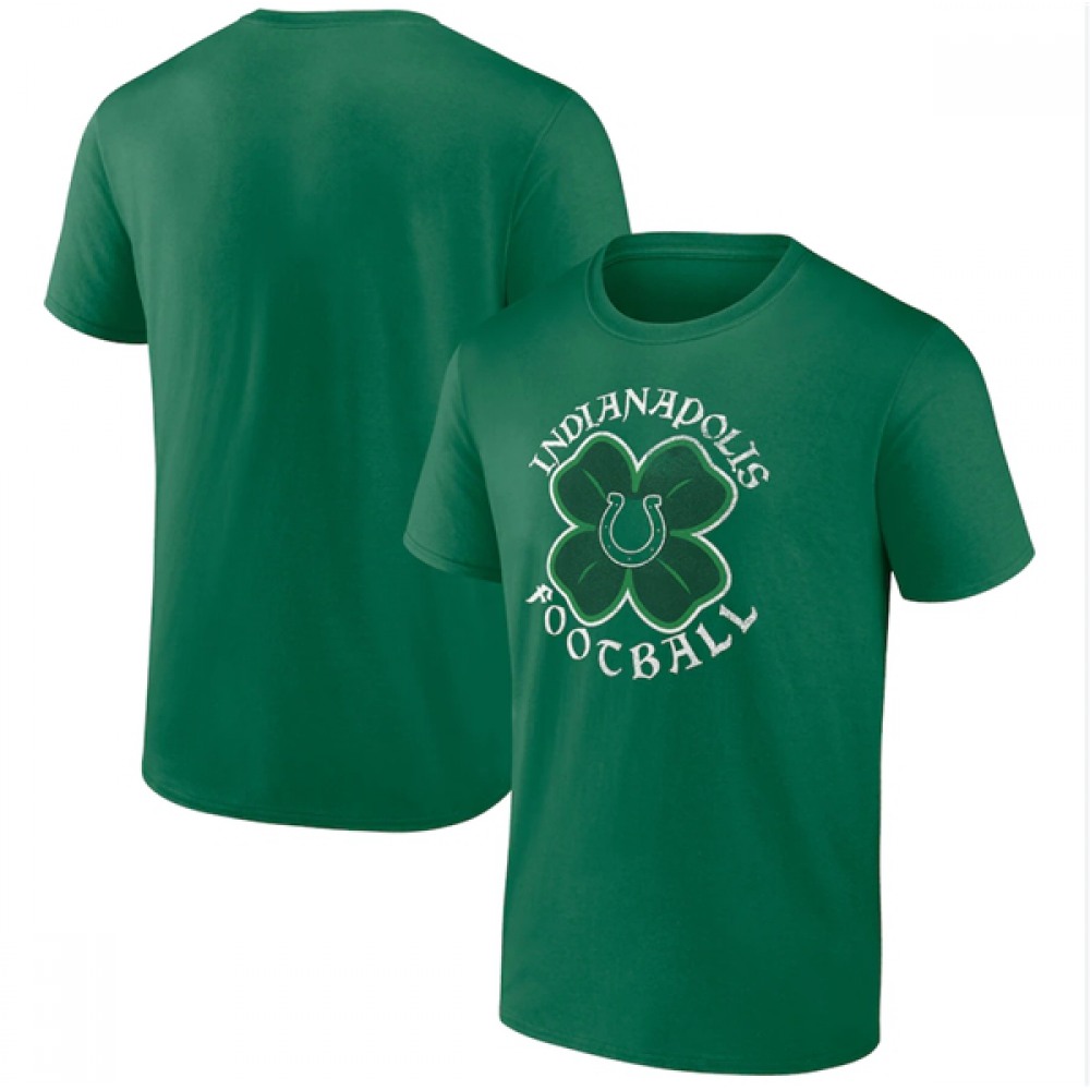 Men's Indianapolis Colts Kelly Green St. Patrick's Day Celtic T-Shirt 1