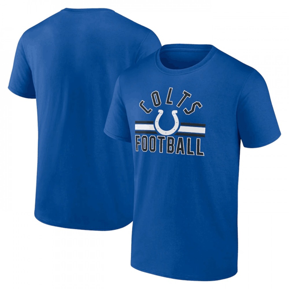 Men's Indianapolis Colts Royal Arch Stripe T-Shirt 1