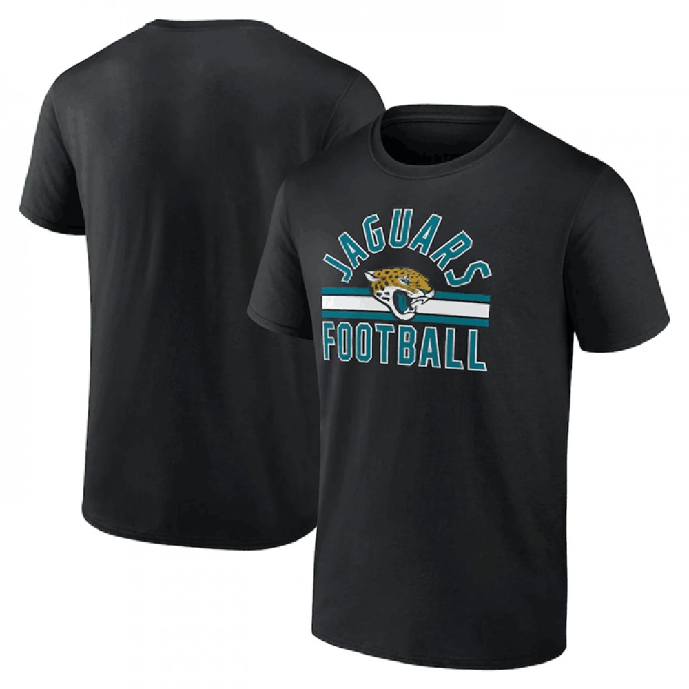 Men's Jacksonville Jaguars Black Arch Stripe T-Shirt 1
