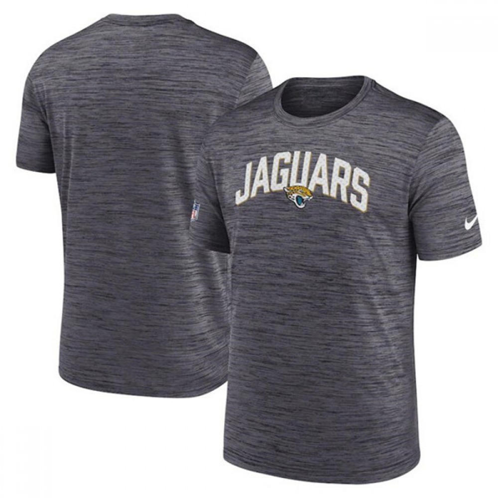 Men's Jacksonville Jaguars Black On-Field Sideline Velocity T-Shirt 1