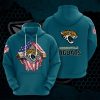 Men's Jacksonville Jaguars Teal 3D Trending T-Shirt Hoodie