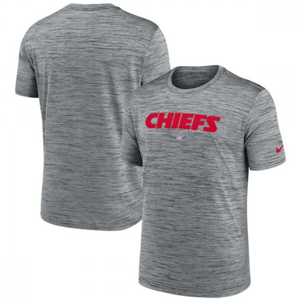 Men's Kansas City Chiefs Grey Velocity Performance T-Shirt 1