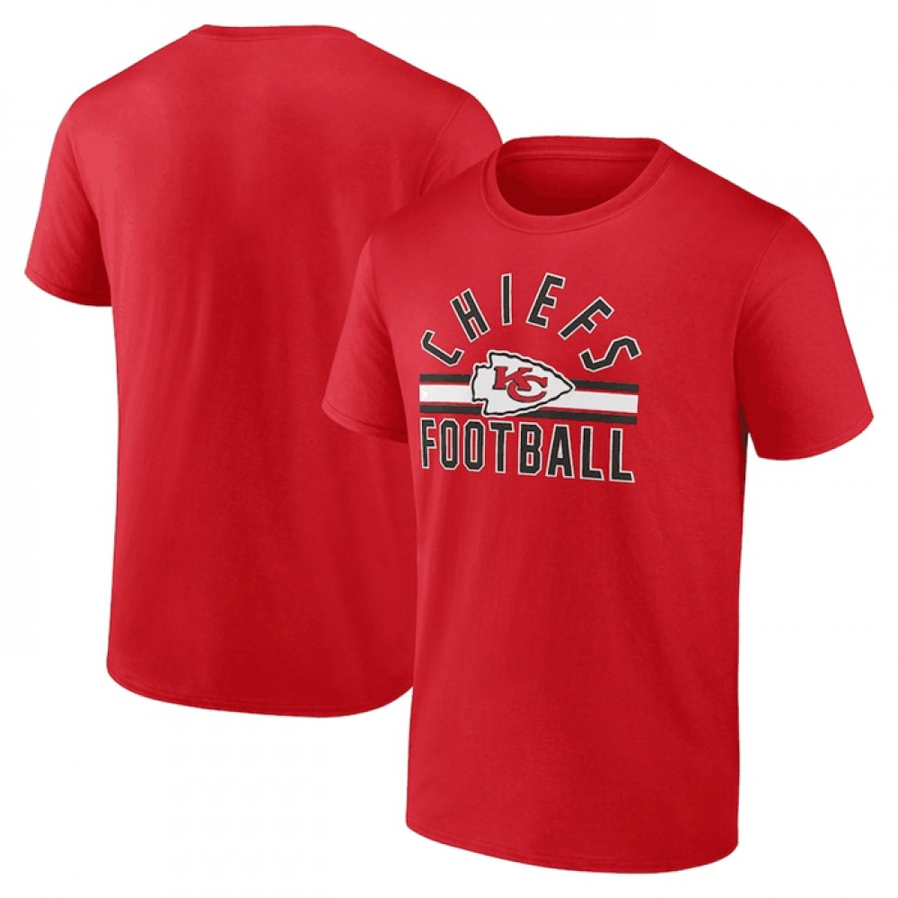 Men's Kansas City Chiefs Red Arch Stripe T-Shirt 1