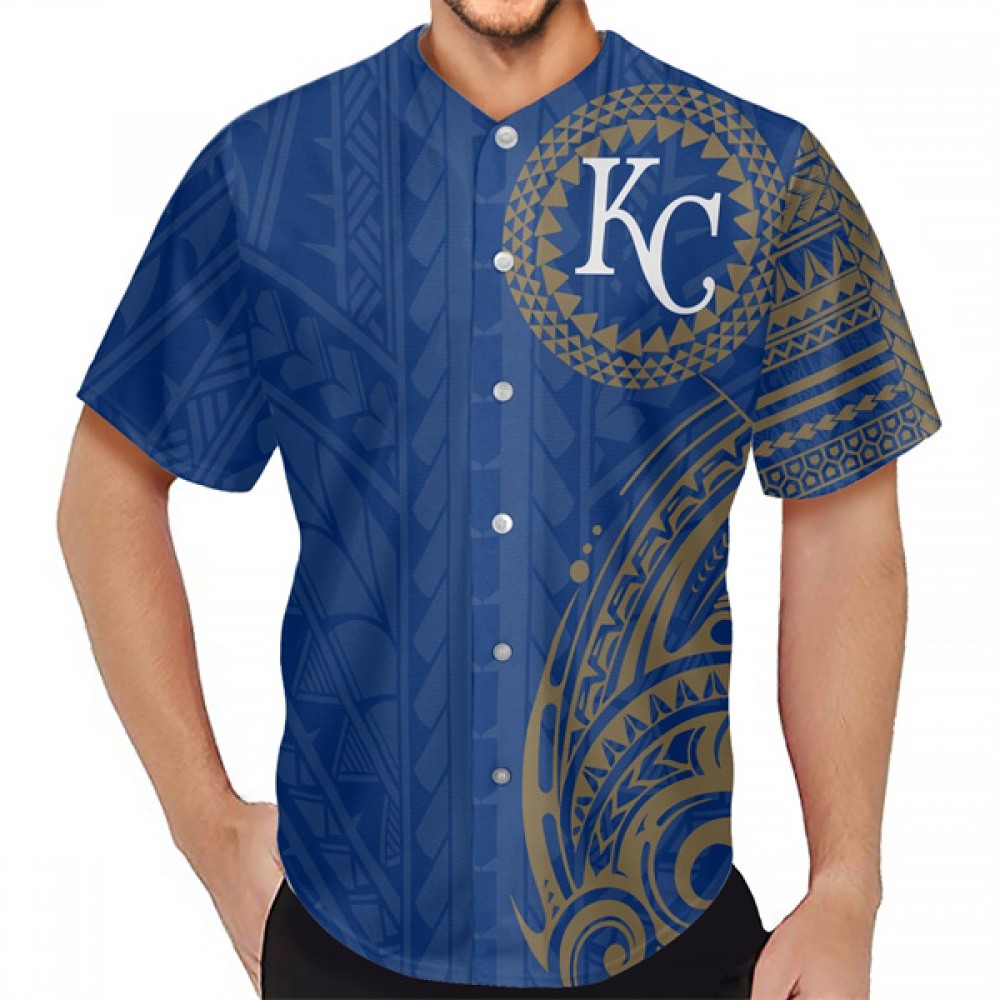 Men's Kansas City Royals Navy Baseball Jersey 1