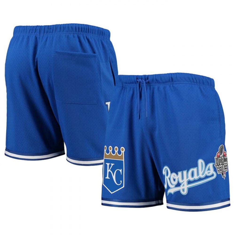 Men's Kansas City Royals Royal Team Logo Mesh Shorts 1