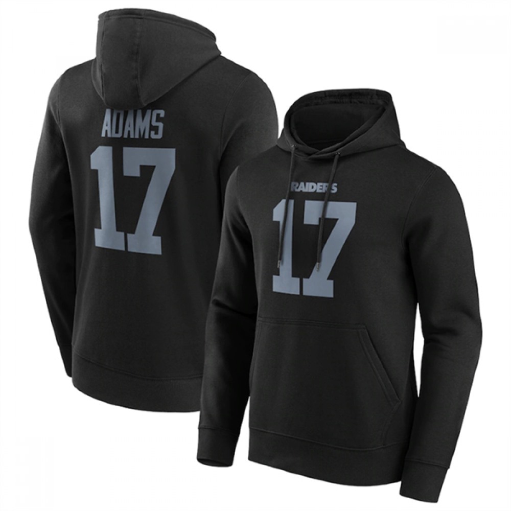 Men's Las Vegas Raiders #17 Davante Adams Black Hoodie 1