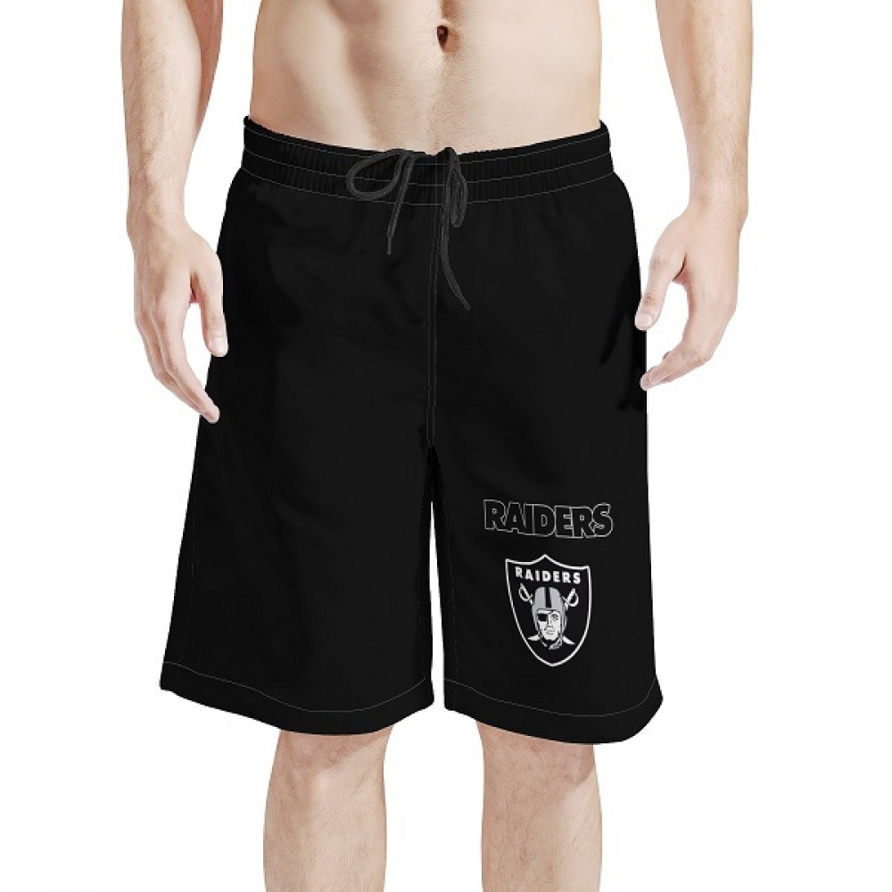Men's Las Vegas Raiders Black NFL Shorts 1