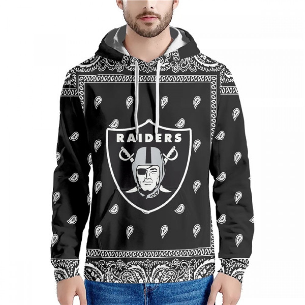 Men's Las Vegas Raiders Black Pullover Hoodie 1