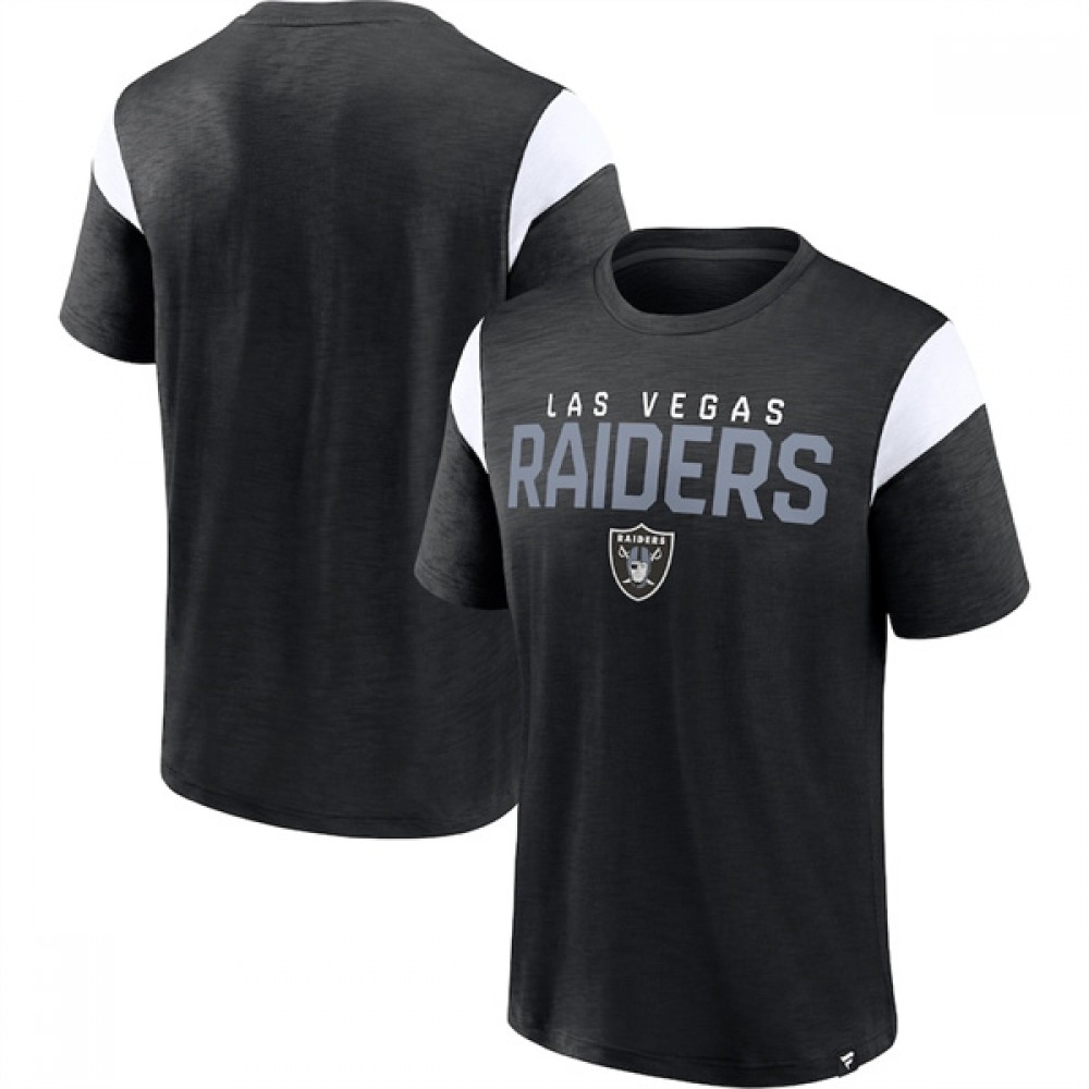 Men's Las Vegas Raiders Black/White Home Stretch Team T-Shirt 1