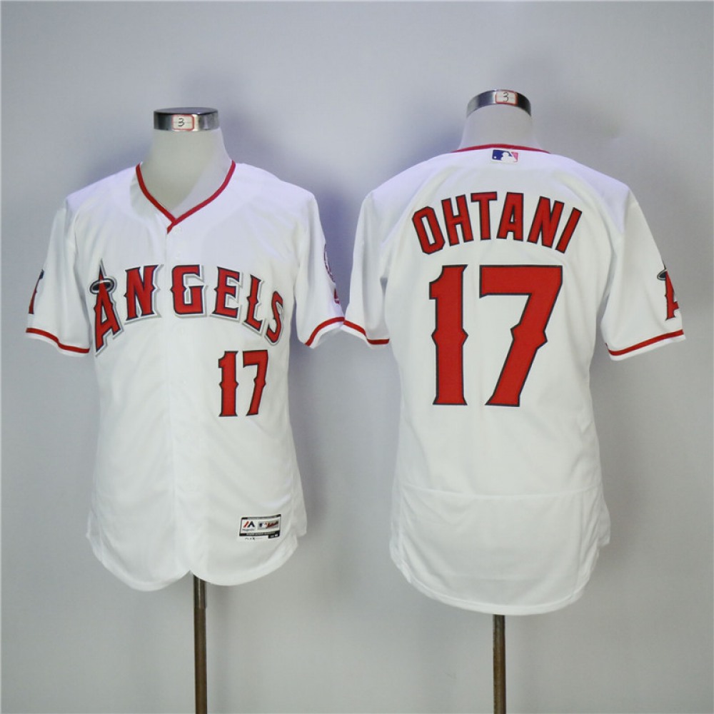 Men's Los Angeles Angels #17 Shohei Ohtani White Flexbase Stitched MLB Jersey 1