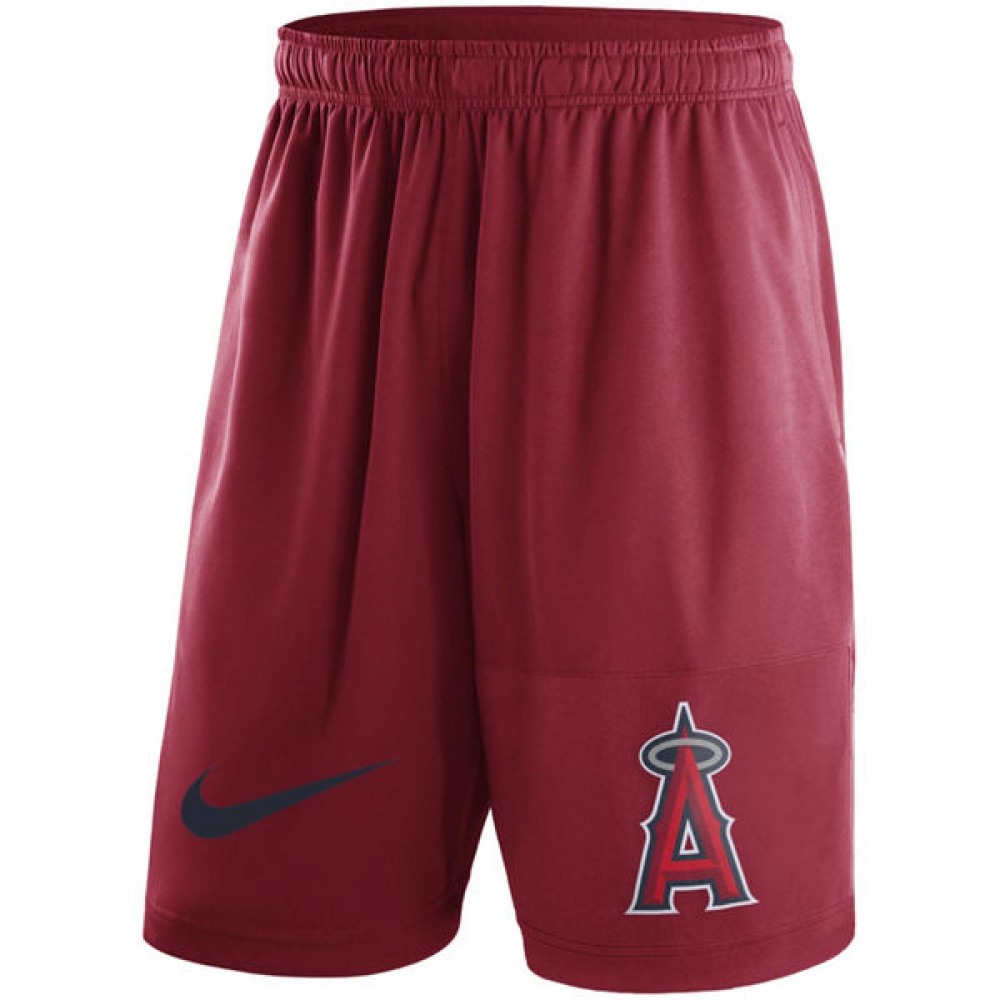 Men's Los Angeles Angels of Anaheim Red Dry Fly Shorts 1