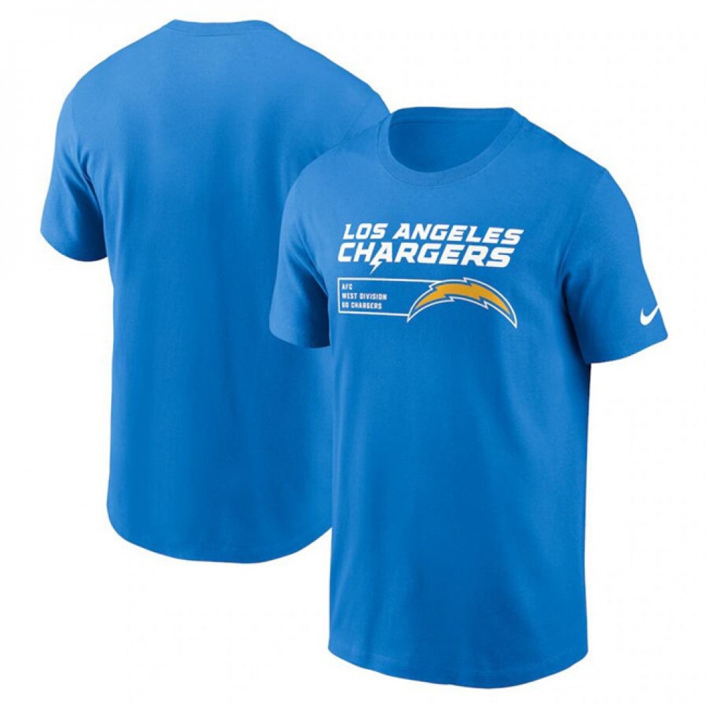 Men's Los Angeles Chargers Blue Division Essential T-Shirt 1