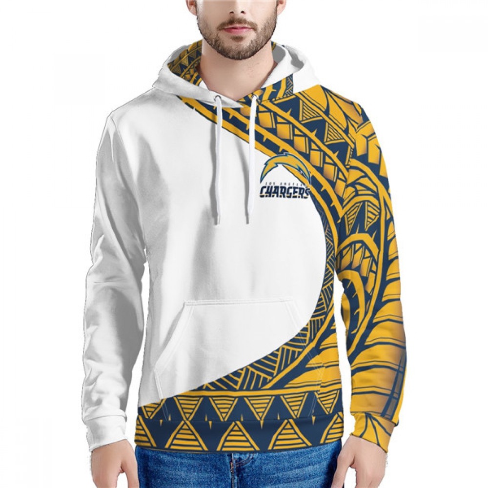 Men's Los Angeles Chargers White Hoodie 1