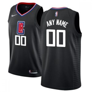 Men's LA Clippers Black Custom Jersey