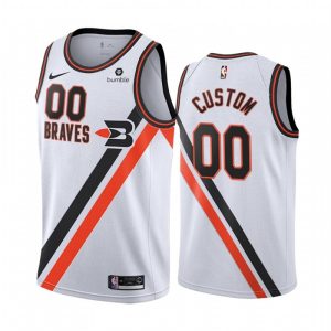 Men's LA Clippers White Custom Jersey