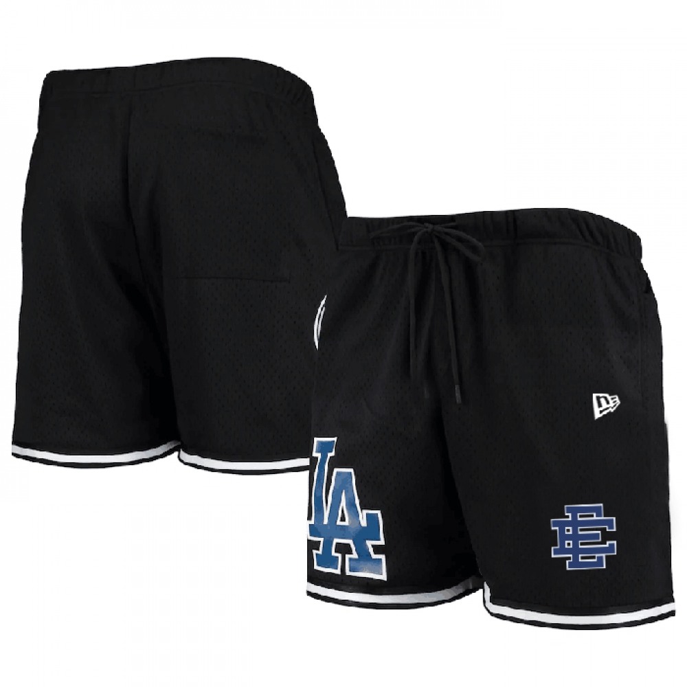 Men's Los Angeles Dodgers Black Mesh Shorts 001 1