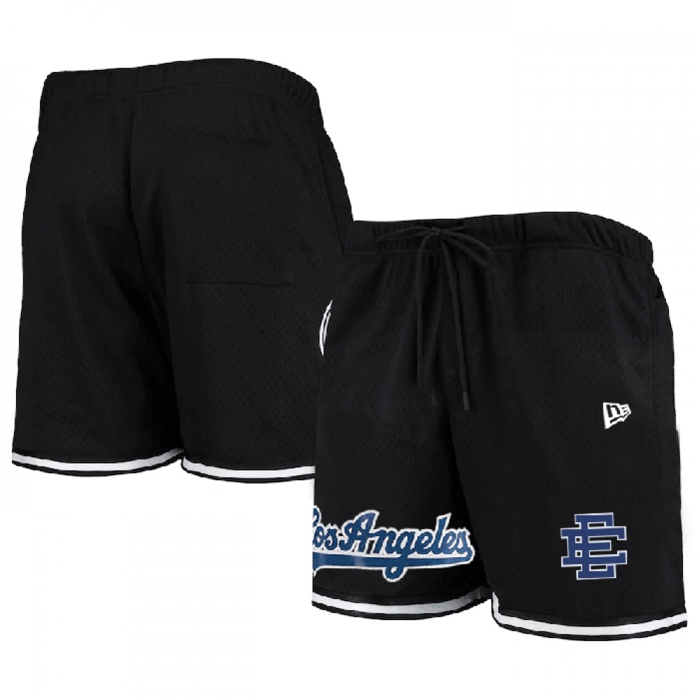 Men's Los Angeles Dodgers Black Mesh Shorts 1