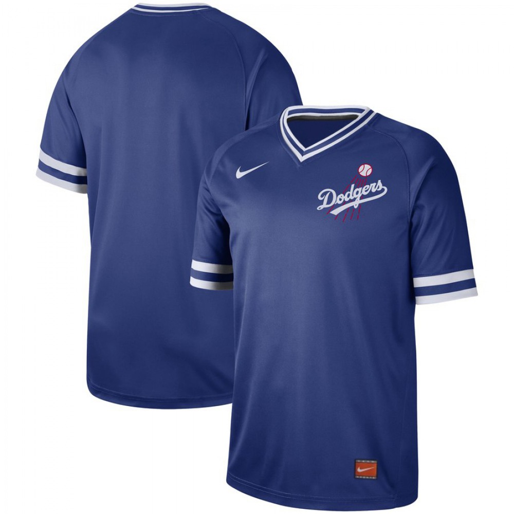 Men's Los Angeles Dodgers Blank Blue Cooperstown Collection Legend Stitched MLB Jersey 1