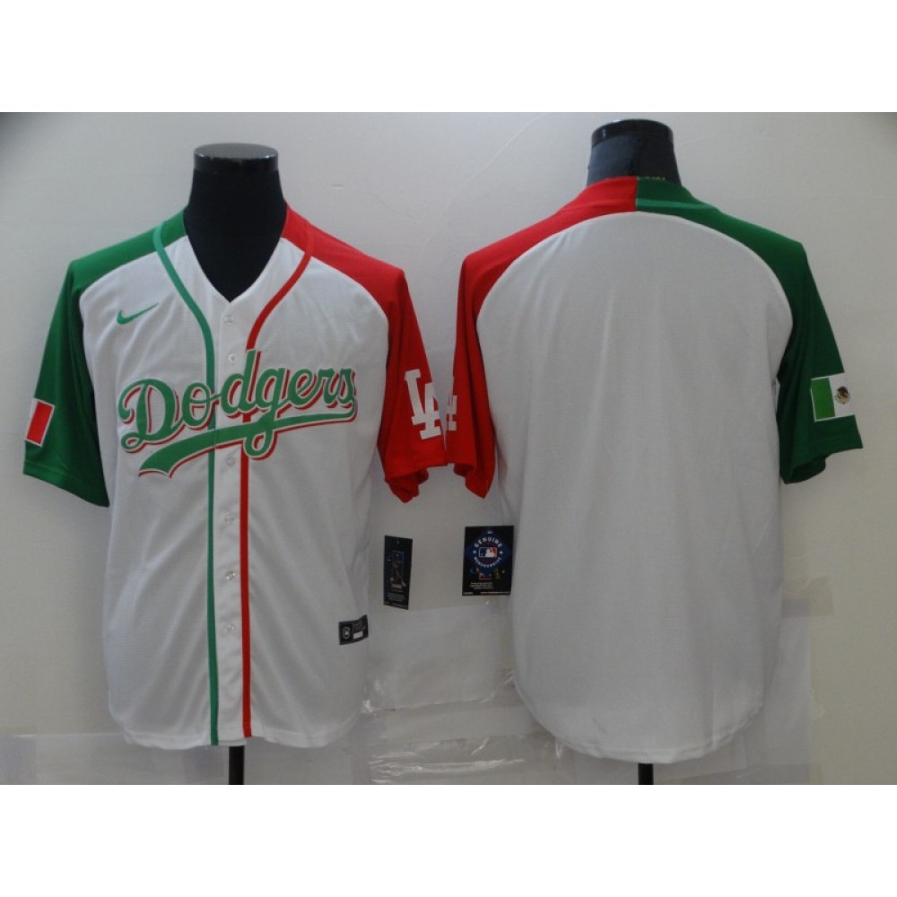 Men's Los Angeles Dodgers Blank Mexican Heritage Culture Night MLB Jersey 1
