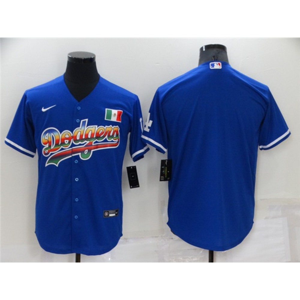 Men's Los Angeles Dodgers Blank Royal Stitched Baseball Jersey 1