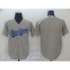 Men's Los Angeles Dodgers Gray Blank Cool Base Stitched MLB Jersey