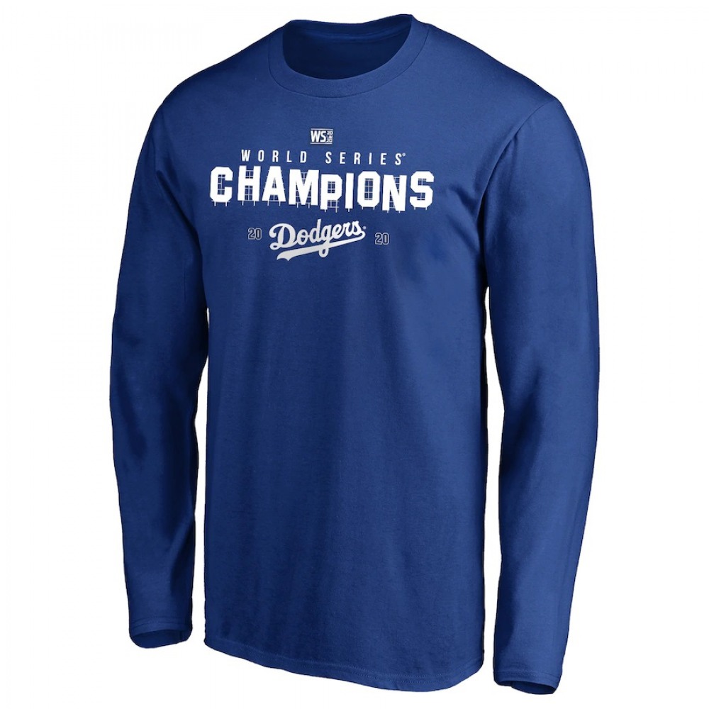 Men's Los Angeles Dodgers Royal 2020 World Series Champions Long Sleeve T-Shirt 1