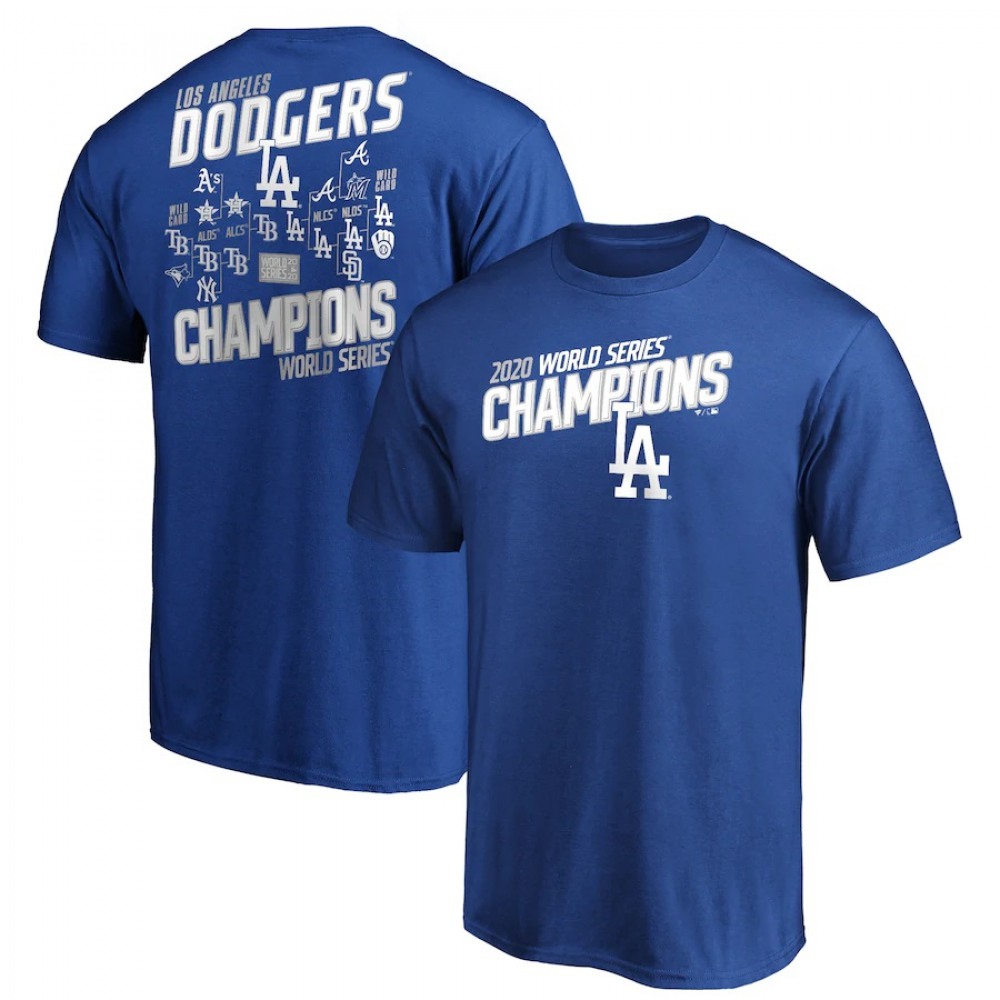 Men's Los Angeles Dodgers Royal 2020 World Series Champions T-shirt 1