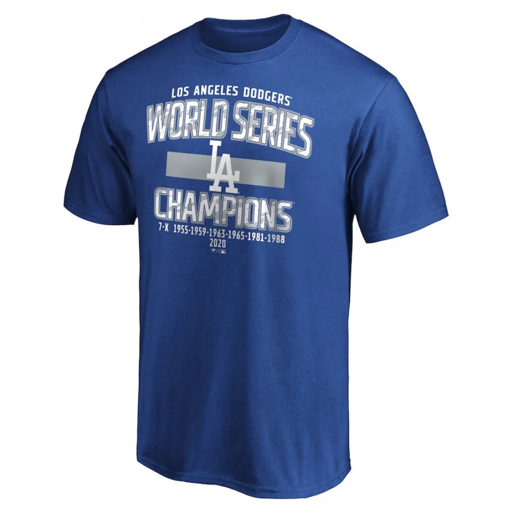 Men's Los Angeles Dodgers Royal 2020 World Series Champions T-shirt 1
