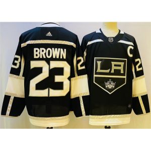Men's Los Angeles Kings #23 Dustin Brown Black Stitched Jersey