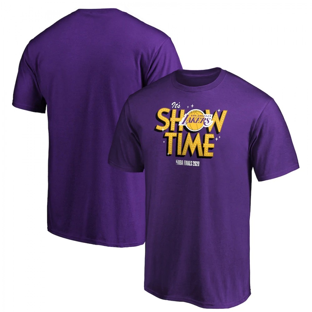 Men's Los Angeles Lakers 2020 Purple Finals Bound Team Ambition Hometown T-Shirt 1