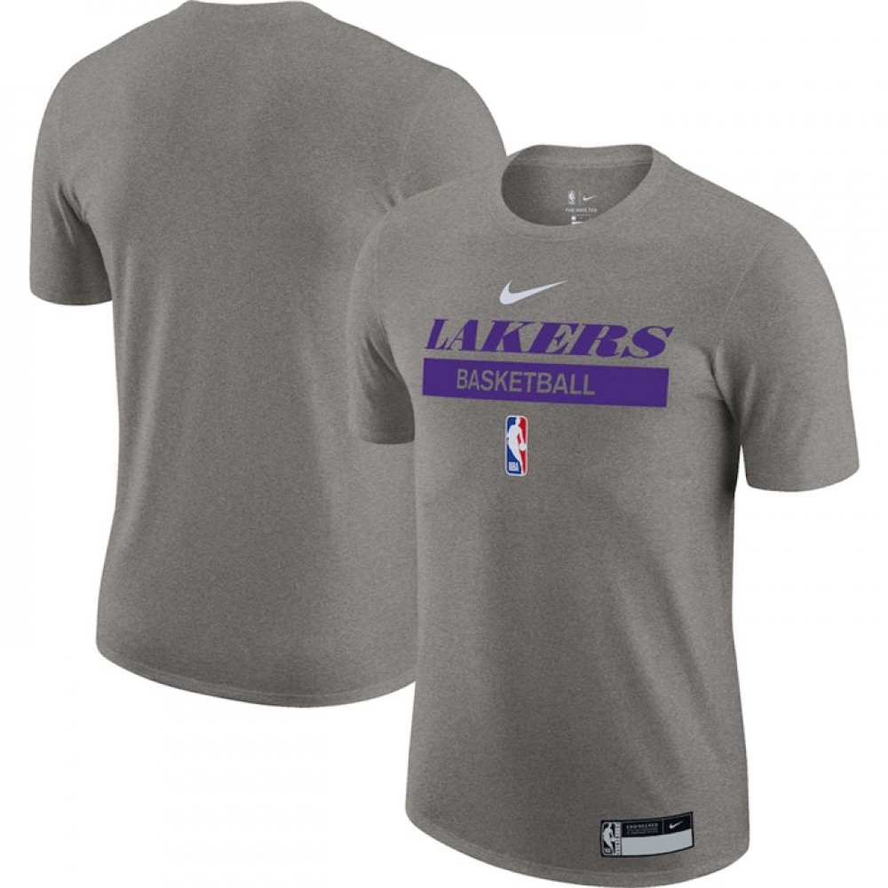Men's Los Angeles Lakers Grey 2022/23 Legend On-Court Practice Performance T-Shirt 1