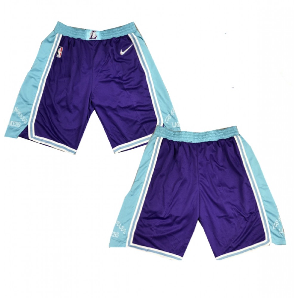 Men's Los Angeles Lakers Purple Shorts (Run Small) 1