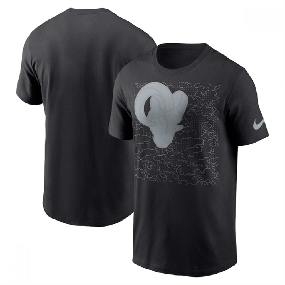 Men's Los Angeles Rams Black T-Shirt 1