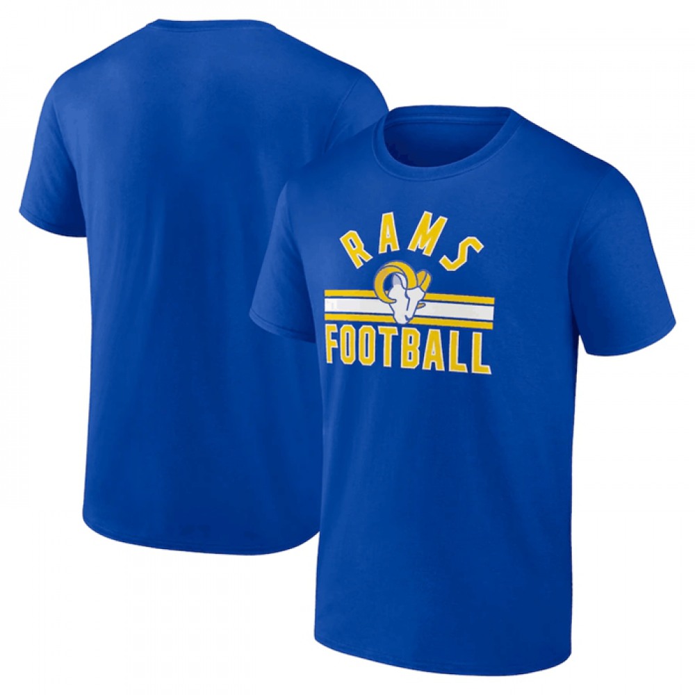 Men's Los Angeles Rams Blue Arch Stripe T-Shirt 1