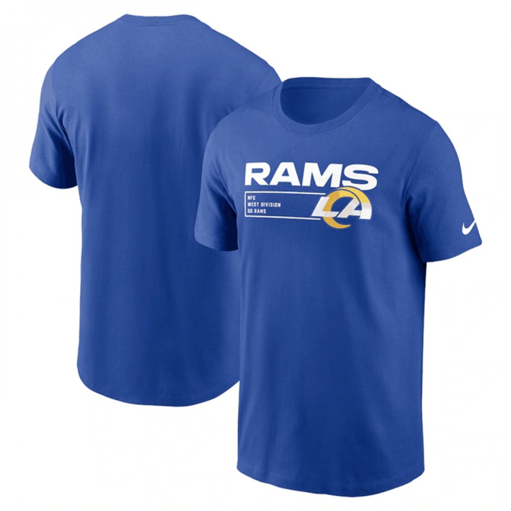 Men's Los Angeles Rams Blue Division Essential T-Shirt 1