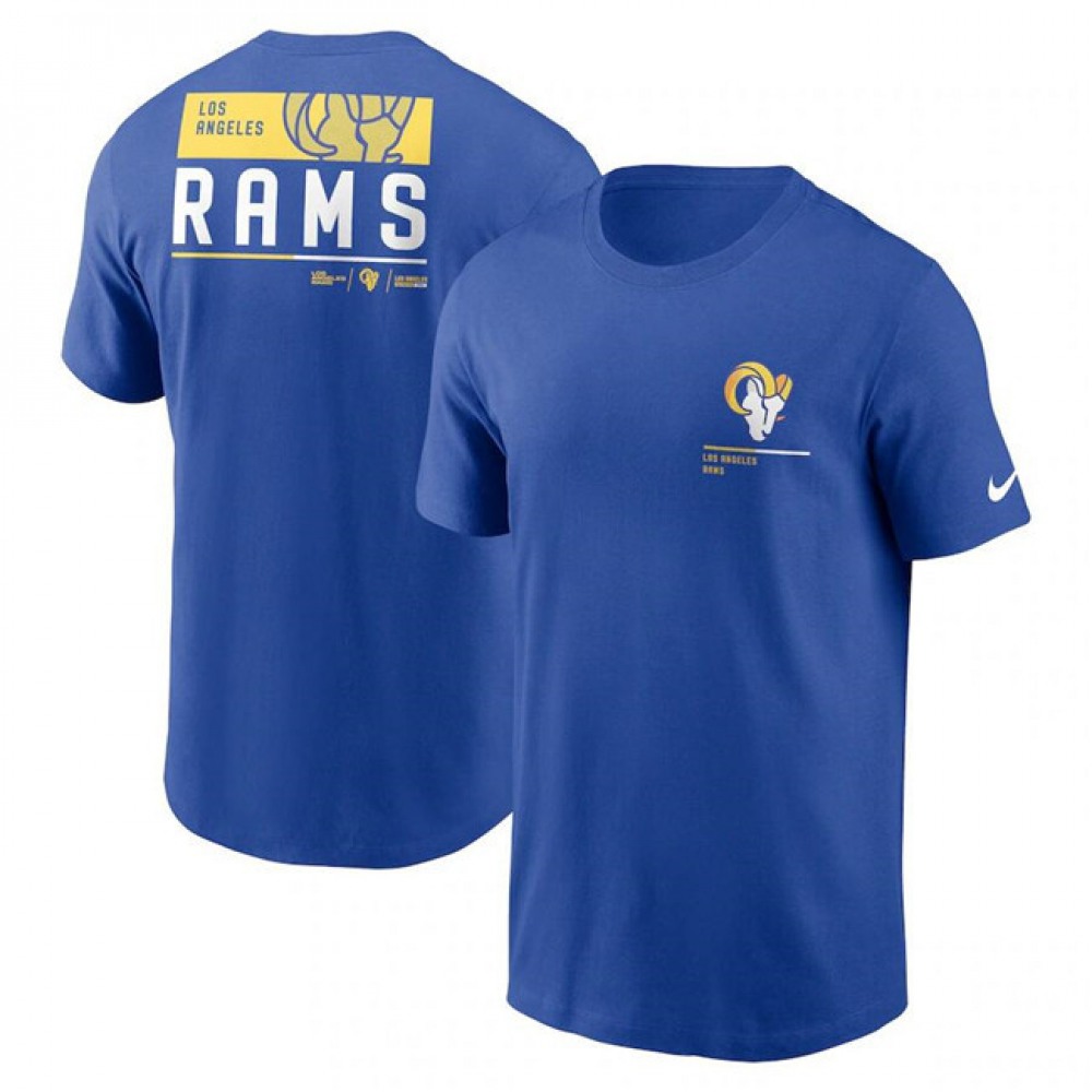 Men's Los Angeles Rams Blue Team Incline T-Shirt 1