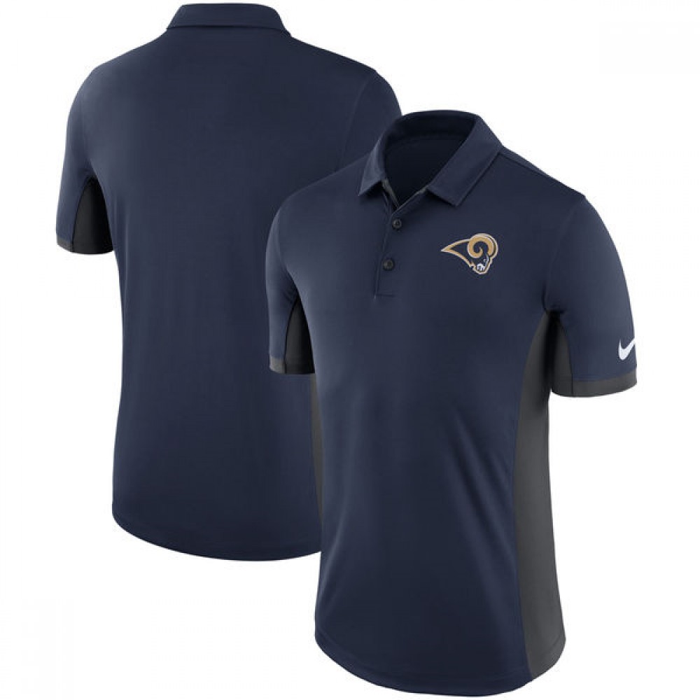 Men's Los Angeles Rams Navy Evergreen Polo 1