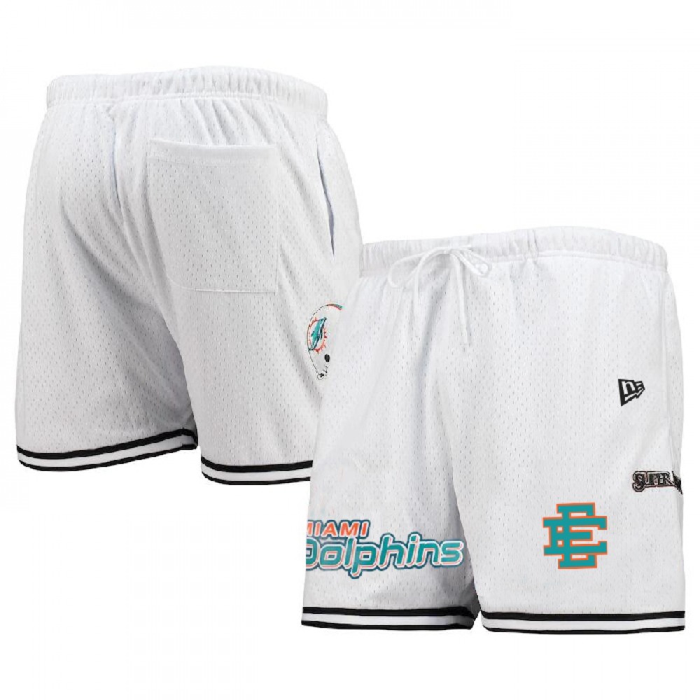 Men's Miami Dolphins Pro White/Aqua Shorts 001 1