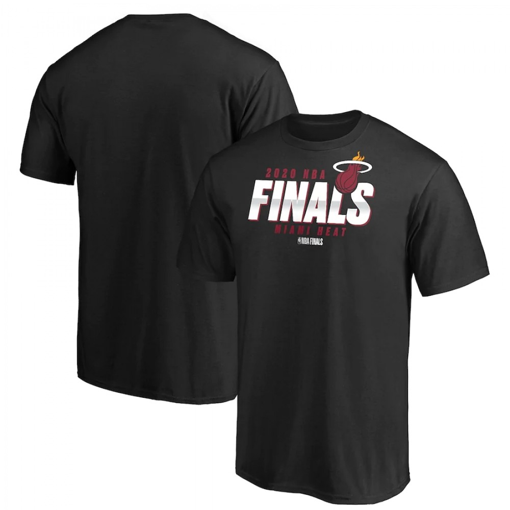 Men's Miami Heat 2020 Black Finals Bound Final Buzzer T-Shirt 1