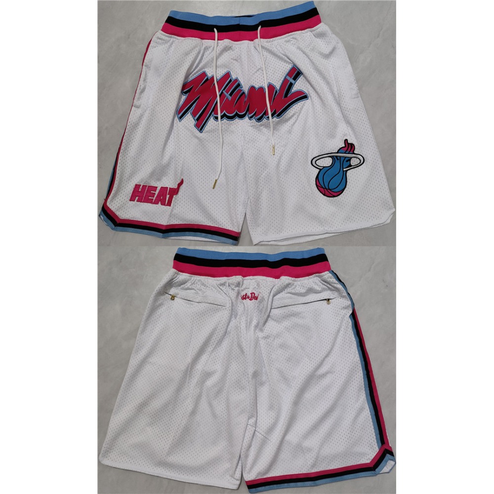 Men's Miami Heat 2022/23 White Shorts (Run Small) 1