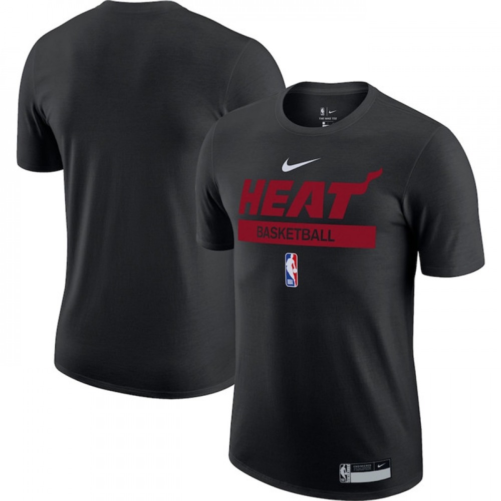 Men's Miami Heat Black 2022/23 Legend On-Court Practice Performance T-Shirt 1