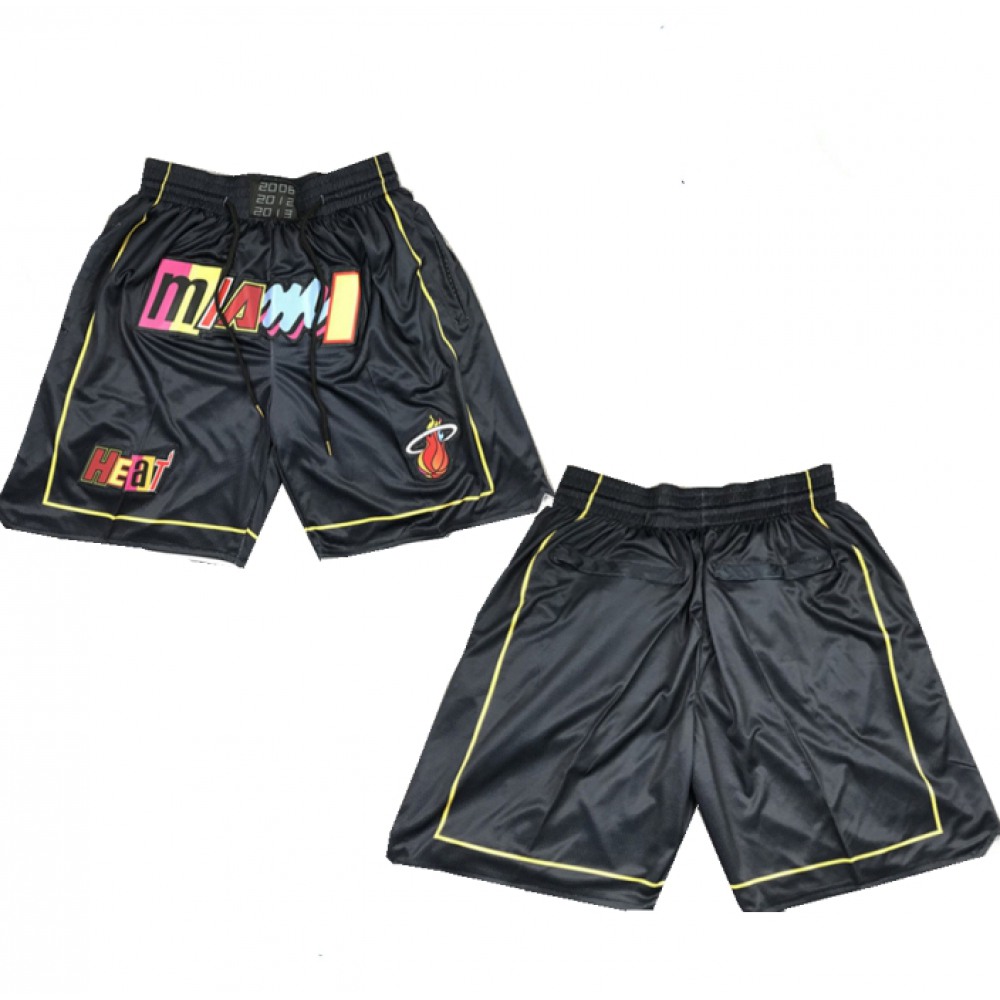 Men's Miami Heat Black Shorts (Run Small) 1