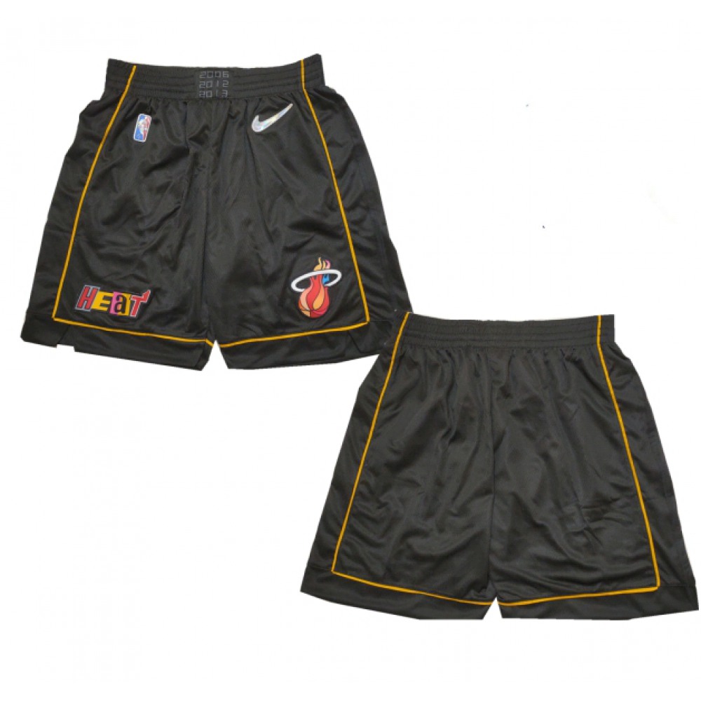 Men's Miami Heat Black Shorts (Run Small) 1