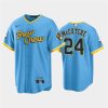 Men's Milwaukee Brewers #24 Andrew McCutchen 2022 Powder Blue City Connect Cool Base Stitched Jersey