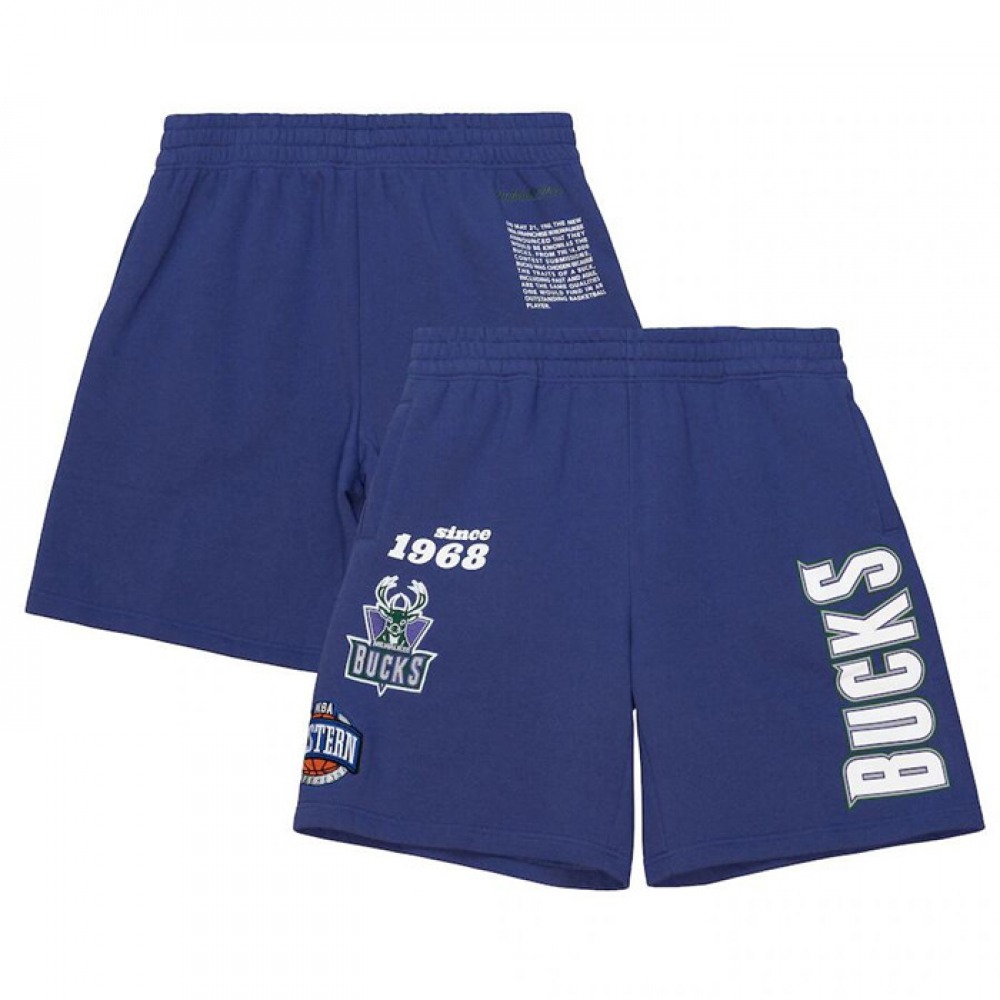 Men's Milwaukee Bucks Pro Blue Shorts 002 1